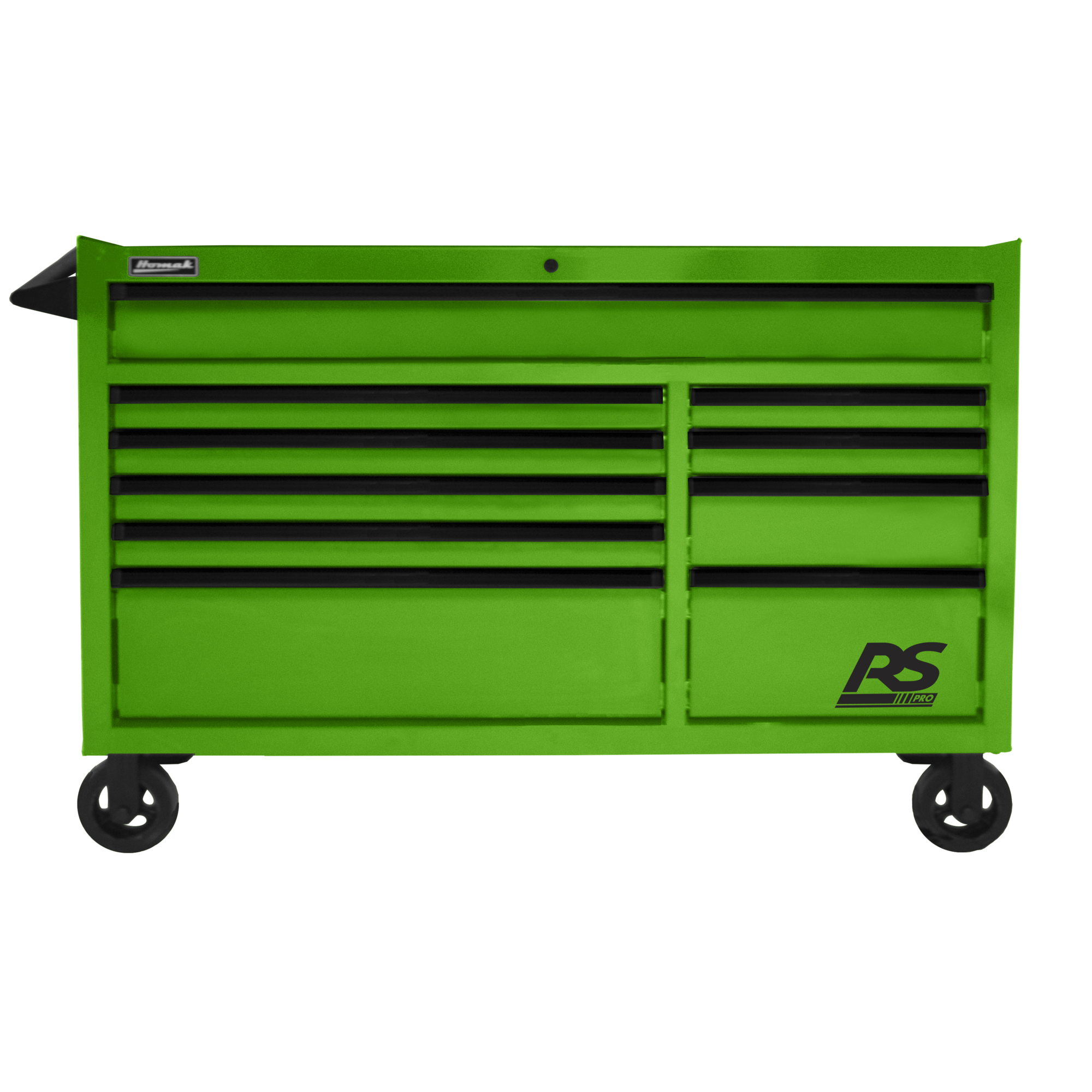 Homak RS Pro, 54in. 10 Drawer Rolling Cabinet Cart 39in. x 54in., Model# LG04054010